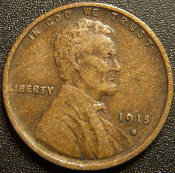 1915-S Lincoln Cent - Very Fine
