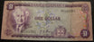 1960 One Dollar Note - Jamaica