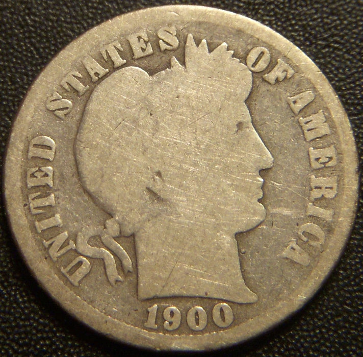1900 Barber Dime - Good