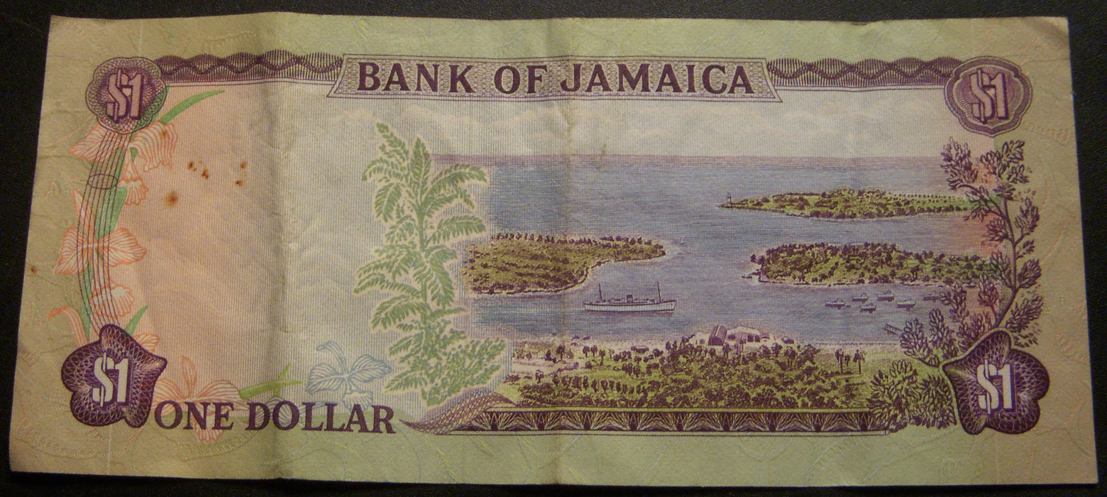 1960 One Dollar Note - Jamaica