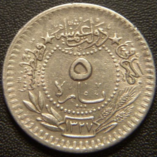 1913 AH1327/5 5 Para - Turkey