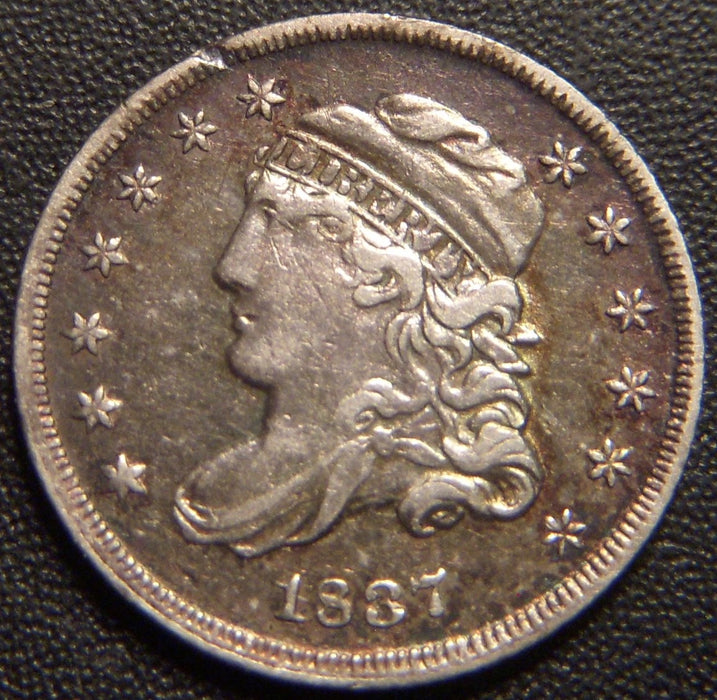 1837 Bust Half Dime - Large 5 Extra Fine