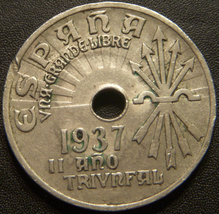 1937 25 Centimes - Spain