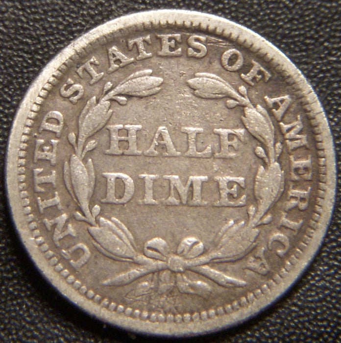 1843 Seated Half Dime - Fine