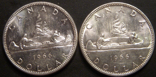 1966 Canadian Silver Dollar - Uncirculated
