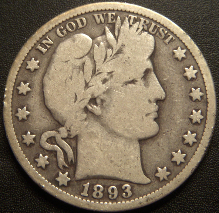 1893-O Barber Half Dollar - Very Good