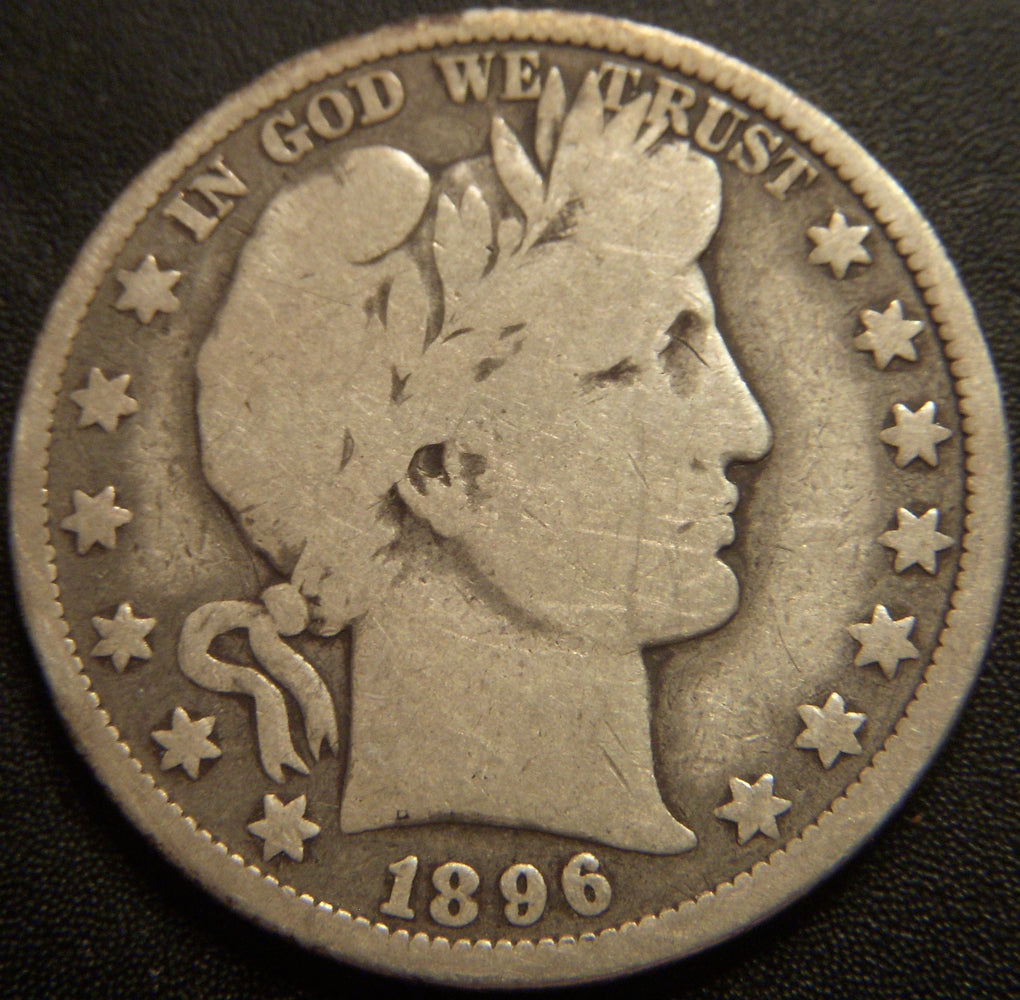 1896-O Barber Half Dollar - Very Good