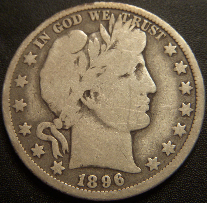 1896-O Barber Half Dollar - Very Good