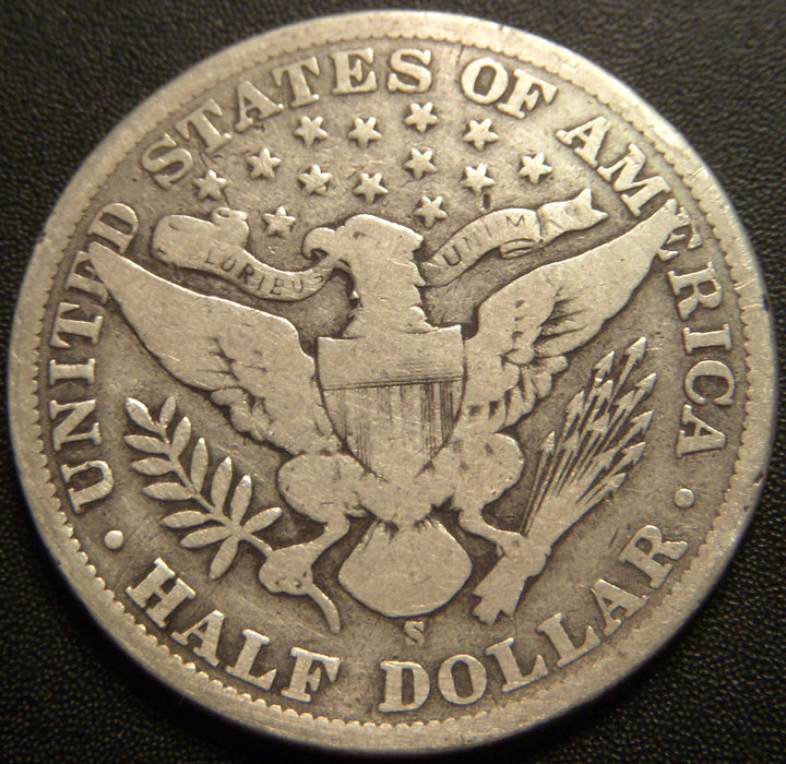 1901-S Barber Half Dollar - Very Good