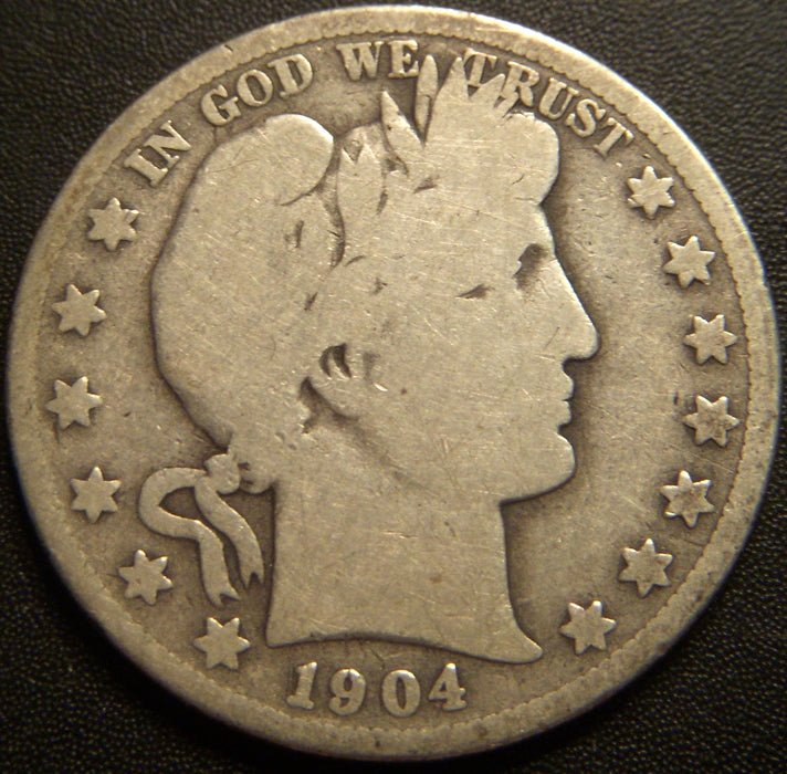 1904-S Barber Half Dollar - Good