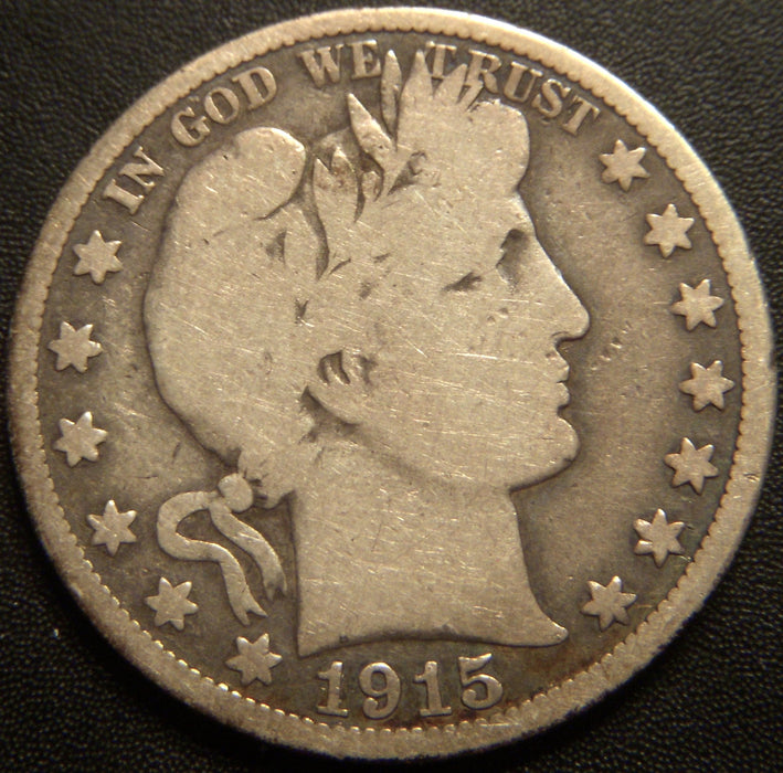 1915 Barber Half Dollar - Very Good