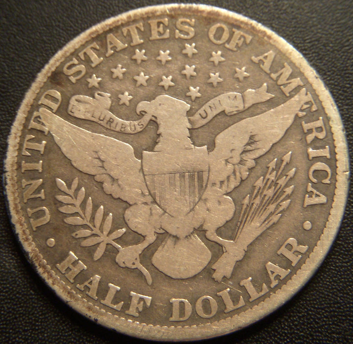 1915 Barber Half Dollar - Very Good