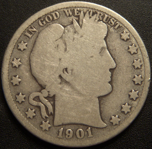 1901-O Barber Half Dollar - Good