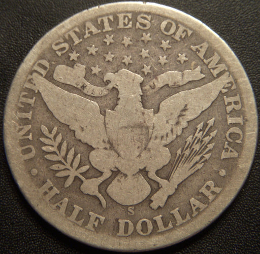 1902-S Barber Half Dollar - Good