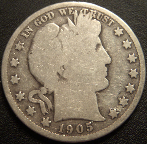 1905-S Barber Half Dollar - Good
