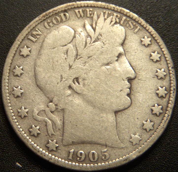 1905-S Barber Half Dollar - Very Good