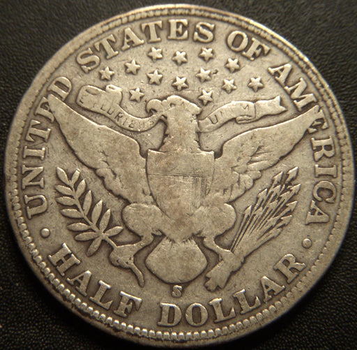 1905-S Barber Half Dollar - Very Good