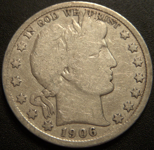 1906-D Barber Half Dollar - Good