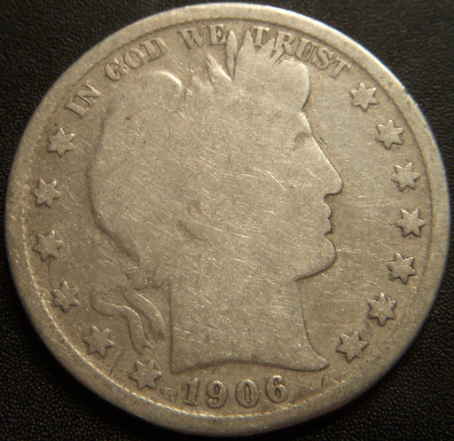 1906-O Barber Half Dollar - Good