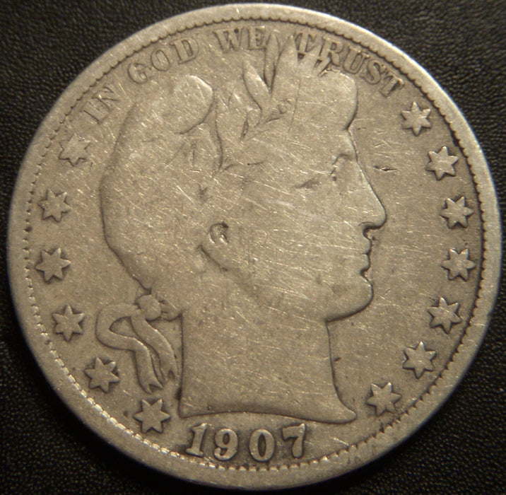 1907 Barber Half Dollar - Good