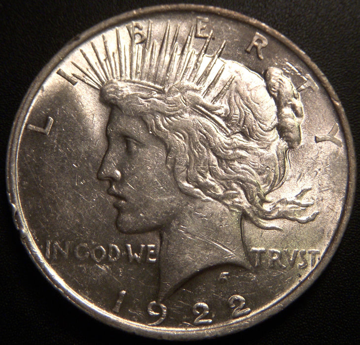 1922 Peace Dollar - AU