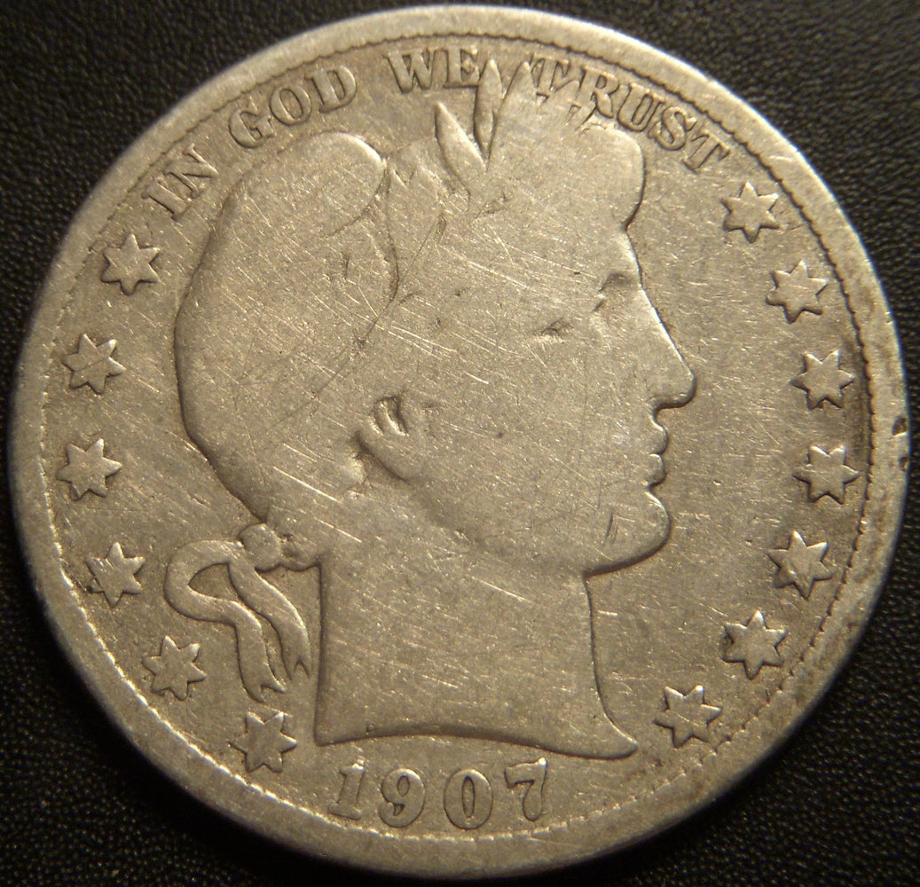 1907-D Barber Half Dollar - Good