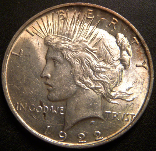 1922-D Peace Dollar - AU
