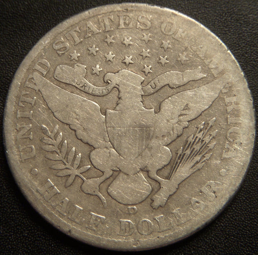 1907-D Barber Half Dollar - Good