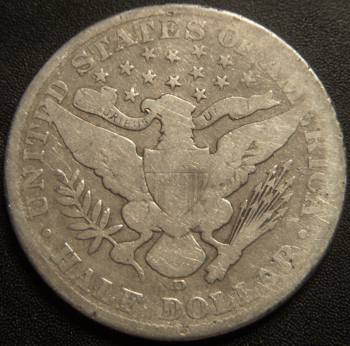 1907-D Barber Half Dollar - Good