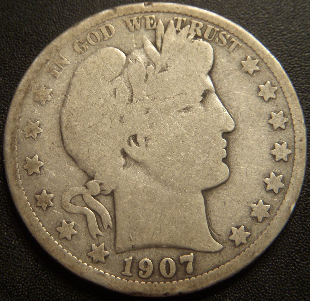 1907-O Barber Half Dollar - Good