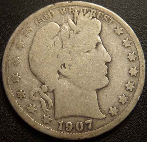 1907-O Barber Half Dollar - Good