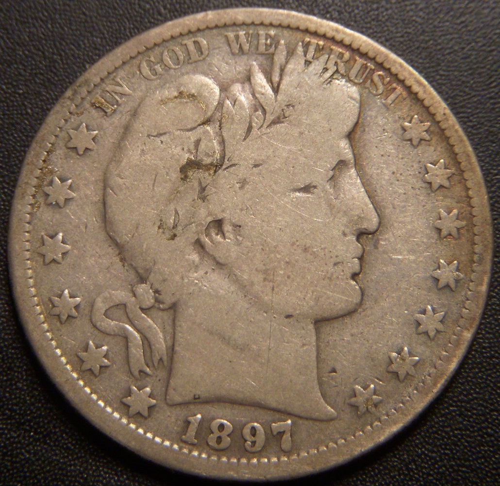 1897-S Barber Half Dollar - Very Good