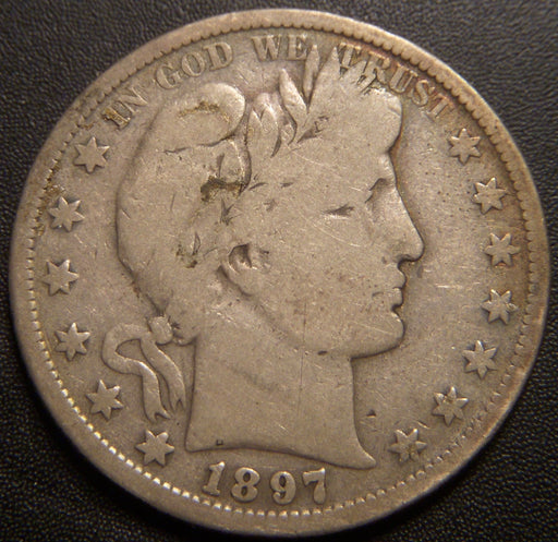 1897-S Barber Half Dollar - Very Good