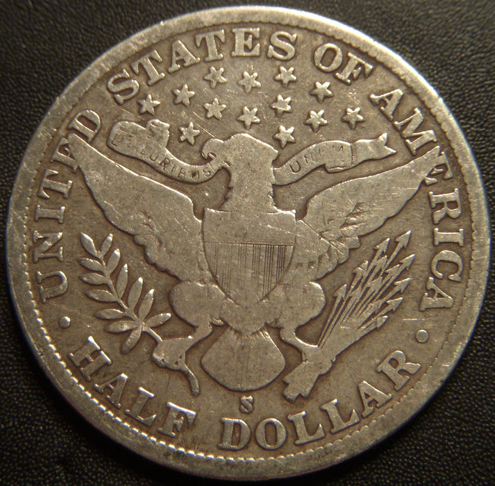 1907-S Barber Half Dollar - Very Good