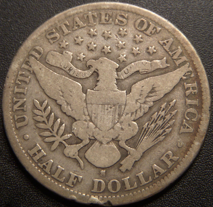 1897-S Barber Half Dollar - Very Good