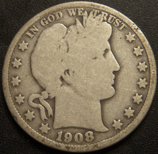 1908 Barber Half Dollar - Good