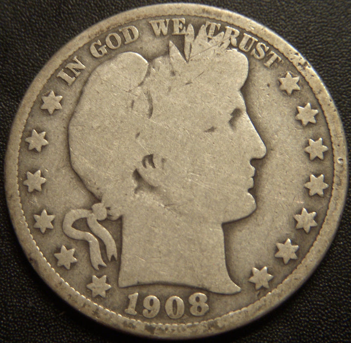 1908 Barber Half Dollar - Good