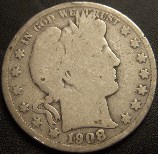 1908-O Barber Half Dollar - Good