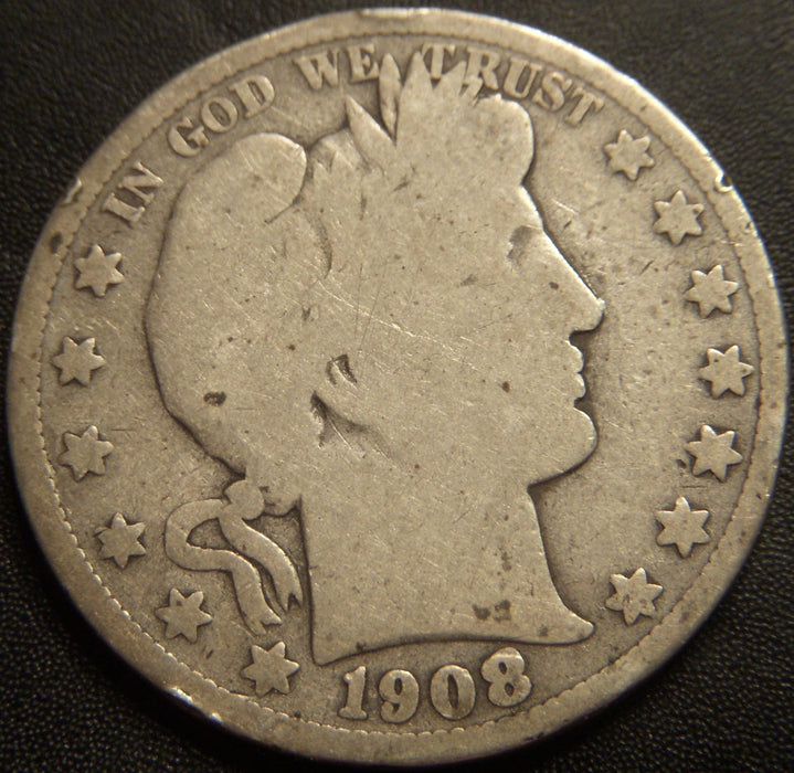 1908-O Barber Half Dollar - Good