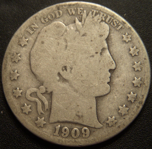 1909-S Barber Half Dollar - Good