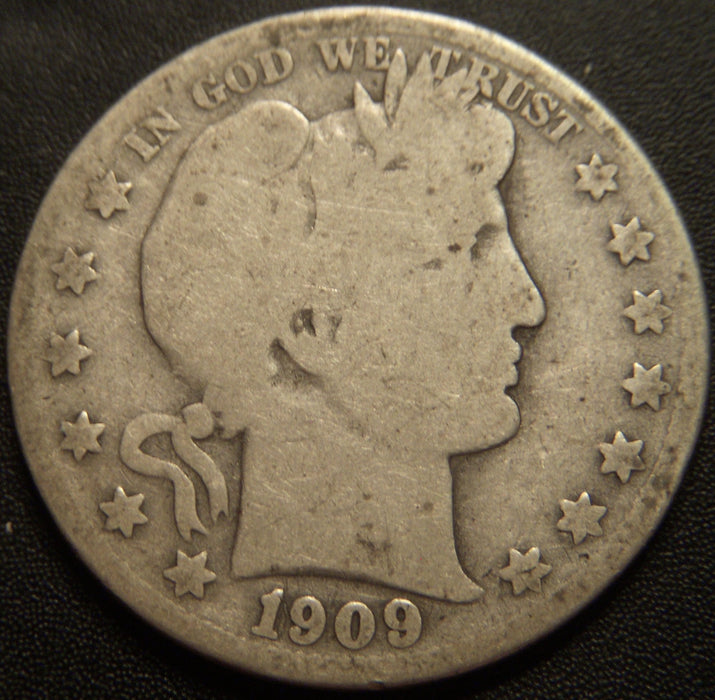 1909-S Barber Half Dollar - Good