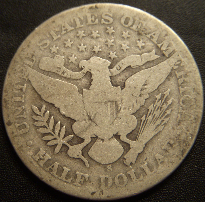1909-S Barber Half Dollar - Good