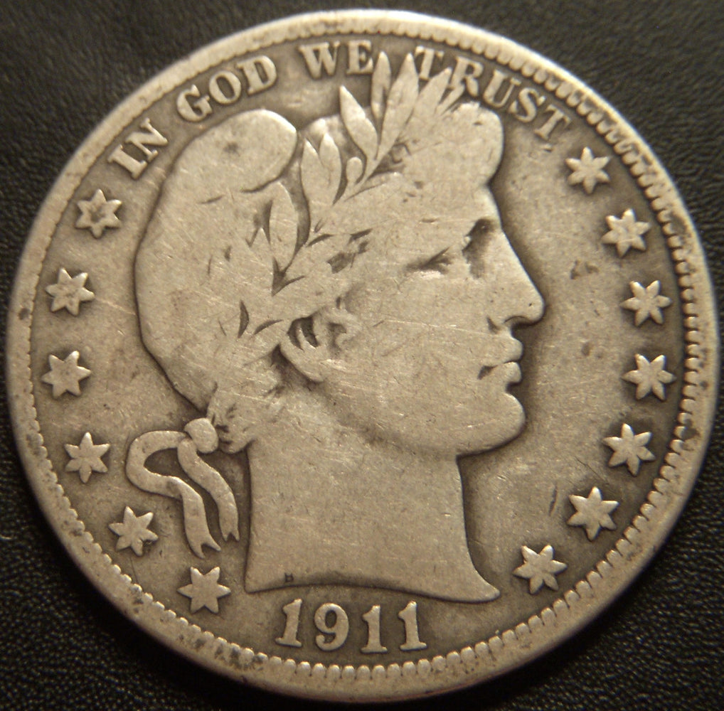 1911 Barber Half Dollar - Very Good