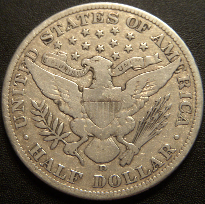 1911-D Barber Half Dollar - Very Good