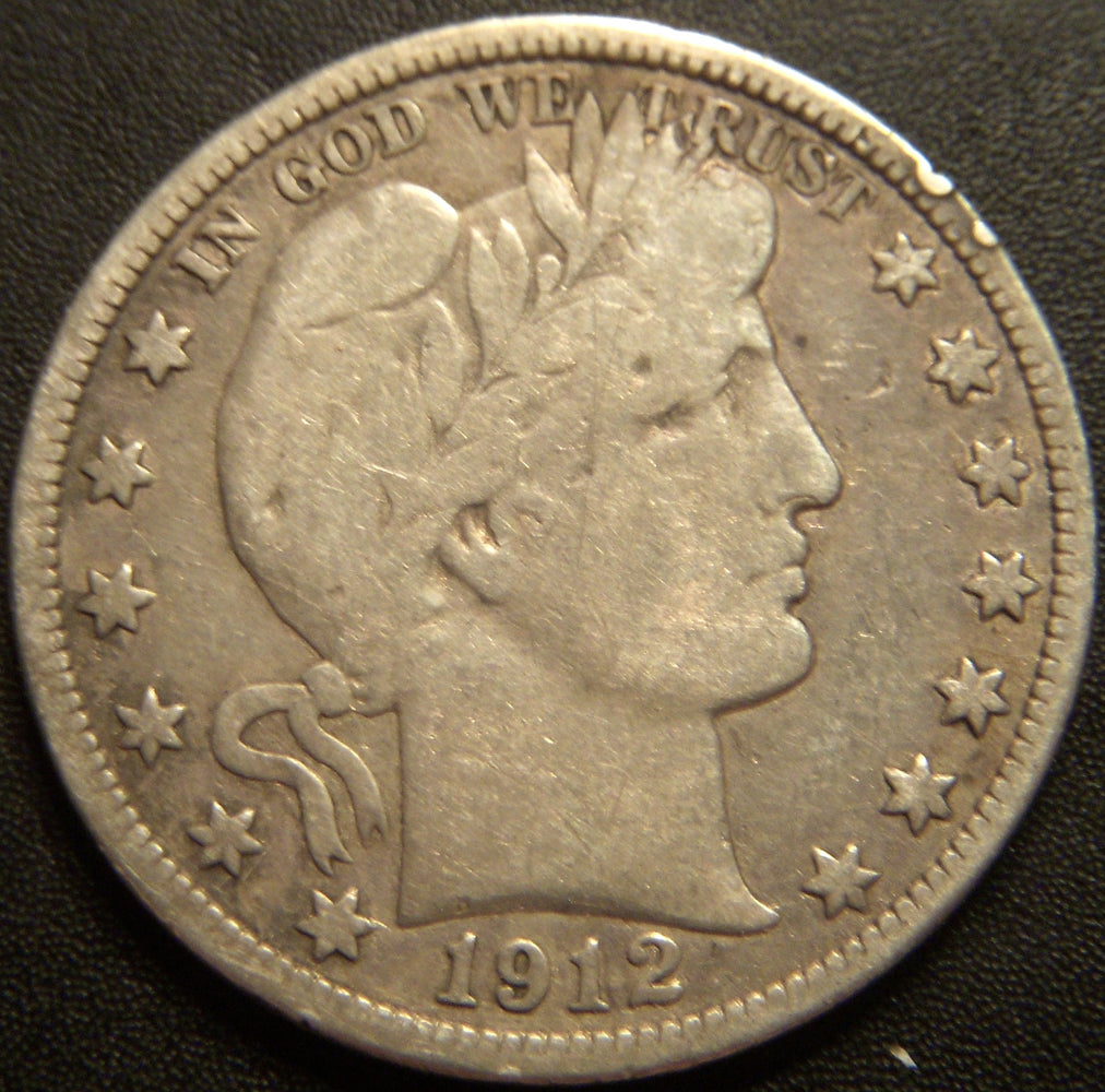 1912 Barber Half Dollar - Very Good