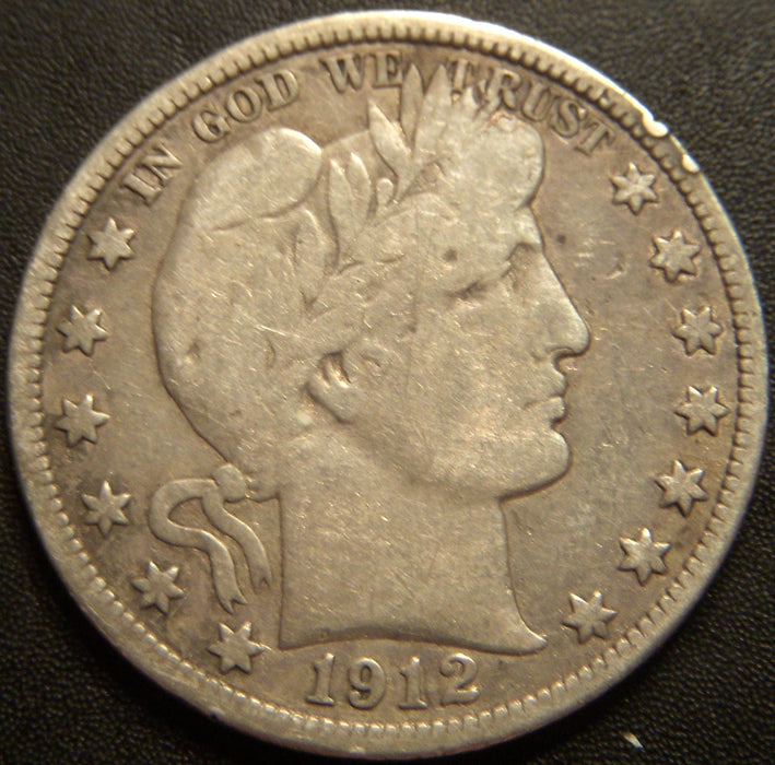 1912 Barber Half Dollar - Very Good