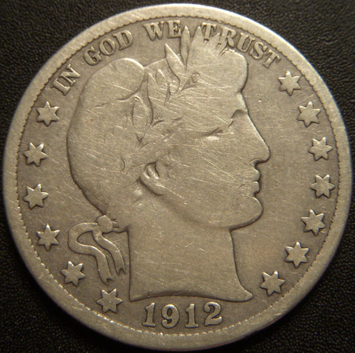 1912-S Barber Half Dollar - Very Good
