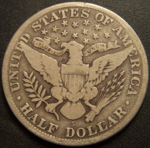 1913-S Barber Half Dollar - Very Good