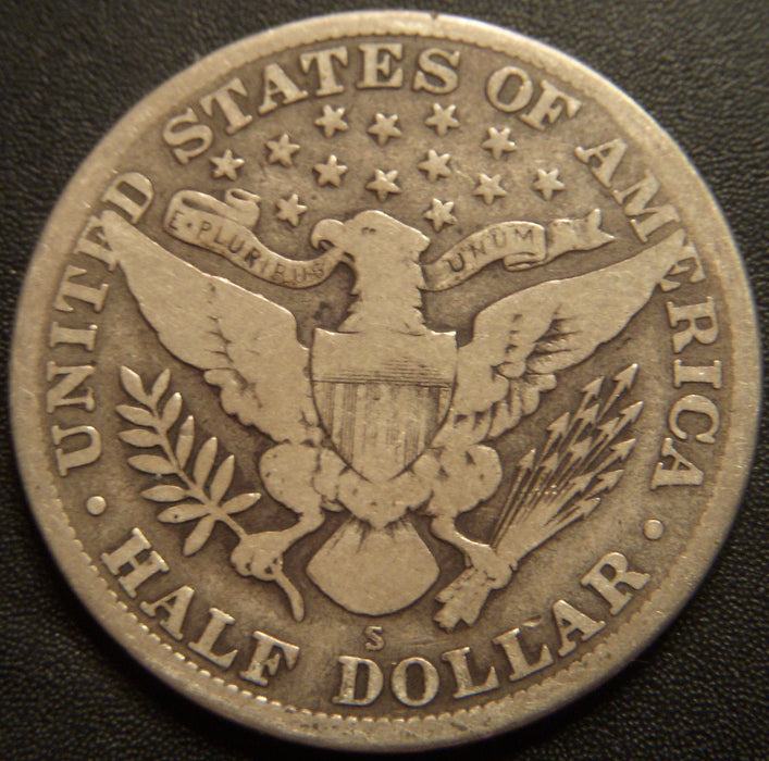1913-S Barber Half Dollar - Very Good