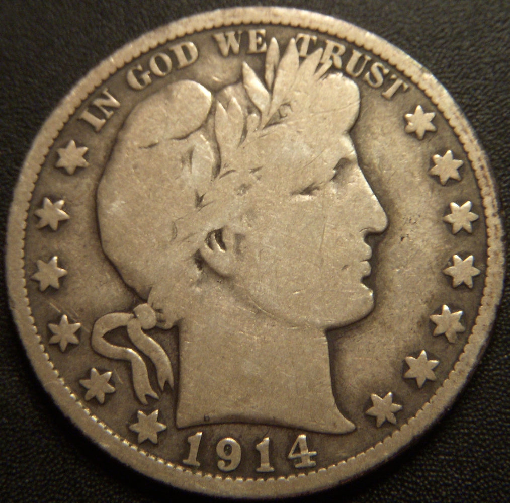 1914-S Barber Half Dollar - Very Good